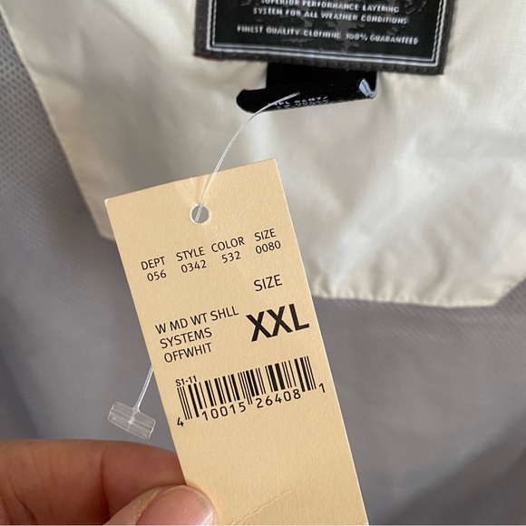 Eddie Bauer NWT WeatherEdge Jacket Mid Weight Shell White Gray Women’s XXL - Picture 12 of 16